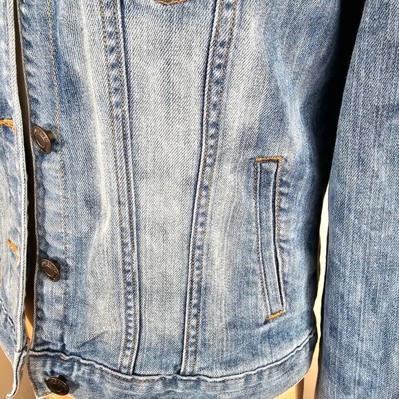 Eddie Bauer Heritage Americana Classic Trucker Denim Jacket Small - Picture 11 of 11